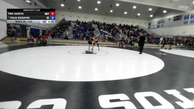110 lbs Champ. Round 1 - Celia Esquivel, Bakersfield College vs Tina Garcia, University Nevada Las Vegas