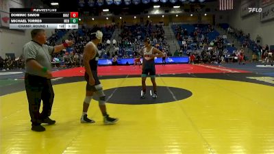 141 lbs Champ. Round 1 - Michael Torres, Menlo (Calif.) vs Dominic Simon, Unattached