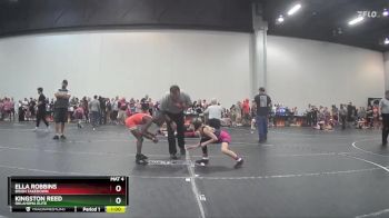 70 lbs Cons. Round 3 - Kingston Reed, Oklahoma Elite vs Ella Robbins, Bison Takedown