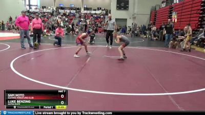 80 lbs Cons. Semi - Luke Benzing, Alpha Elite vs Sam Noto, Elevate Wrestling Club