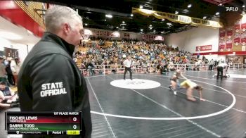 77 lbs 1st Place Match - Darris Todd, Lincoln Middle School vs Fischer Lewis, Thermopolis