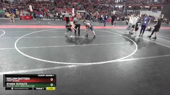 135 lbs Champ. Round 1 - Ryden Schultz, Waupun Youth Wrestling Club vs William Batteen, Crass Trained