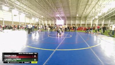 120 lbs Semifinal - Camden Caufield, Roy Wrestling Club vs Mason Child, Wyoming Underground