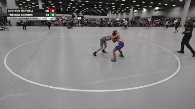 84 lbs Cons. Sub-quarters - Greyson Maxwell, Hawkeye Wrestling Academy vs Reegan Corning, RT Elite Wrestling