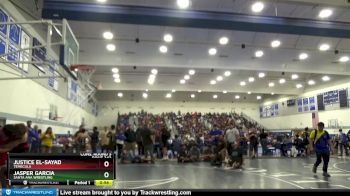 220 lbs Cons. Round 3 - Jasper Garcia, Santa Ana Wrestling vs Justice El-Sayad, Temecula