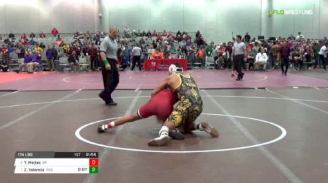 174 lbs Quarterfinal - Yoanse Mejias, Oklahoma vs Zahid Valencia, Arizona State