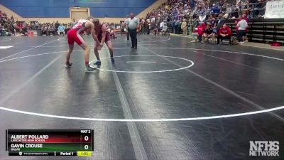 1 - 165 lbs Champ. Round 1 - Gavin Crouse, Galax vs Albert Pollard, Lancaster High School