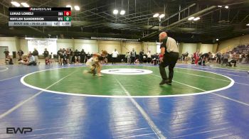 76-80 lbs Quarterfinal - Lukas Lomeli, Shelton Wrestling Academy vs Khylen Sanderson, Wtc