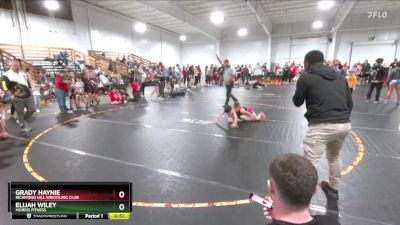 70 lbs Quarterfinal - Elijah Wiley, Morris Fitness vs Grady Haynie, Richmond Hill Wrestling Club