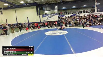 149 lbs Champ. Round 1 - Elijah Zepeda, Carthage College vs Danny Gaskill, UW-Whitewater