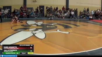 85 lbs Cons. Round 2 - Gabe Honnette, Flat Earth Wrestling Club vs Dallas Barrick, Legends Of Gold