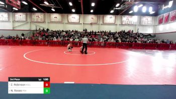 138 lbs 3rd Place - Zachary Robinson, Holliston vs Nate Rosas, Pembroke