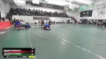 215 lbs Champ. Round 1 - RICHARD RODRIGUEZ, Ontario vs Benjamin Escobedo, Los Altos