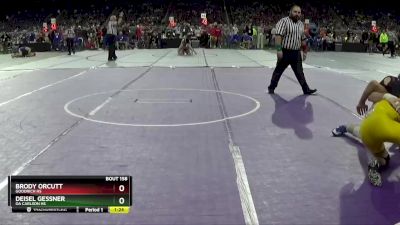 D2-132 lbs Quarterfinal - Deisel Gessner, OA Carlson HS vs Brody Orcutt, Goodrich HS