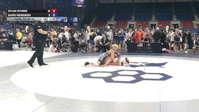 100 lbs Cons. Rd Of 16 - Dylan Stubbs, Utah vs David Wesierski, Illinois