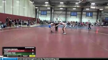 141 lbs Quarterfinal - Edward Pinc, U.s. Merchant Marine Academy vs Hayden Brown, Johnson & Wales University (Rhode Island)