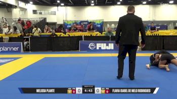 Flavia Isabel De Melo Rodrigues vs Melissa Plante 2025 World IBJJF Jiu-Jitsu No-Gi Championship
