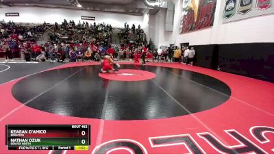 144 lbs Quarterfinal - Nathan Ozuk, Denver North vs Keagan D`Amico, Brighton