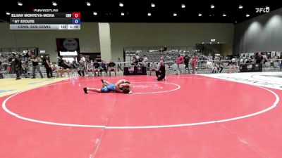 132 lbs Cons. Sub-semis - Elijah Montoya-Mora, Cleveland Highschool Wrestling vs Sy Stoute