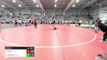 80 lbs Rr Rnd 1 - Collin Smith, The Hunt Wrestling Club Black vs Ray Catapano, Mat Assassins Yellow