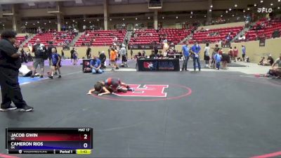 78 lbs 3rd Place Match - Jacob Gwin, OK vs Cameron Rios, OK