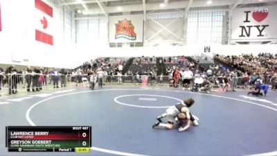 50 lbs Cons. Round 2 - Greyson Goebert, Clyde-Savannah Youth Wrestling vs Lawrence Berry, Club Not Listed