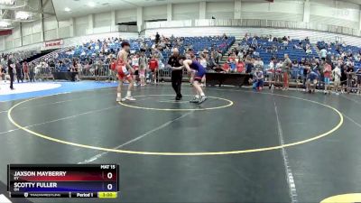 113 lbs Champ. Round 2 - Jaxson Mayberry, KY vs Scotty Fuller, OH