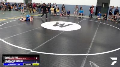 119 lbs Round 2 - Helena Woodfork, Mat-Su Matmen vs Isabelle Kerr, Bethel Freestyle Wrestling Club