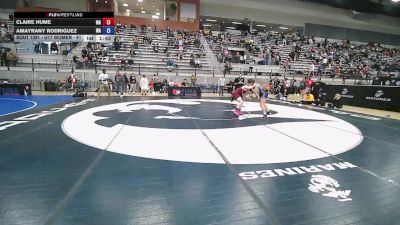 U17 Women - 61 lbs Cons. Round 2 - Claire Hume, WA vs Amayrany Rodriguez, WA
