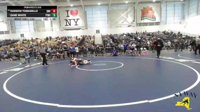 110 lbs Champ. Round 1 - Zane White, Penn Yan Wrestling Club vs Daemon Tomasello, Quaker Wrestling Club