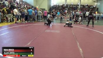 50 lbs Cons. Round 5 - Elijah Smith, Lincoln Youth Wrestling vs Beau Brock, Bobcat Wrestling