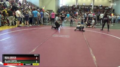 50 lbs Cons. Round 5 - Elijah Smith, Lincoln Youth Wrestling vs Beau Brock, Bobcat Wrestling