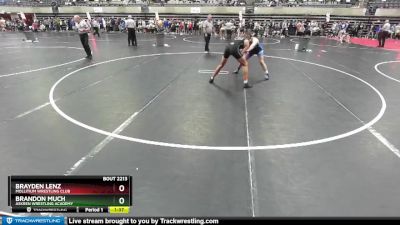 160 lbs Cons. Round 3 - Brayden Lenz, Mollitium Wrestling Club vs Brandon Much, Askren Wrestling Academy