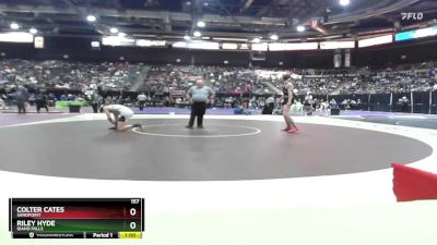 157 lbs Cons. Round 2 - Riley Hyde, Idaho Falls vs Colter Cates, Sandpoint