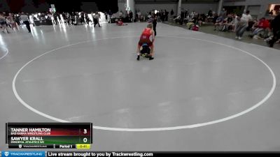 126 lbs Cons. Round 3 - Sawyer Krall, Immortal Athletics WC vs Tanner Hamilton, Bad Karma Wrestling Club