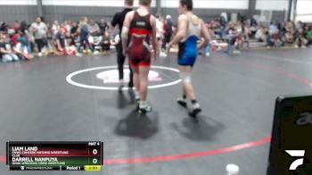 138 lbs Quarterfinal - Liam Land, CNWC Concede Nothing Wrestling Club vs Darrell Nanpuya, Omak Wrecking Crew Wrestling