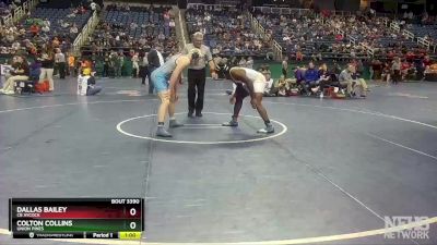 3A 220 lbs 3rd Place Match - Dallas Bailey, CB Aycock vs Colton Collins, Union Pines
