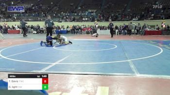 80 lbs Semifinal - Tejuan Davis, Team Tulsa Wrestling Club vs Gavin Light, Coweta