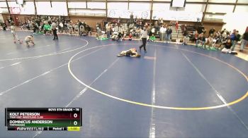 78 lbs Champ. Round 1 - Dominicus Anderson, Timpanogos vs Kolt Peterson, True Grit Wrestling Club