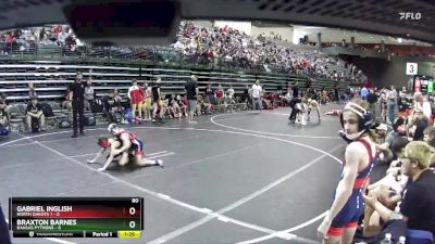 80 lbs Finals (8 Team) - Gabriel Inglish, North Dakota 1 vs Braxton Barnes, Kansas Pythons