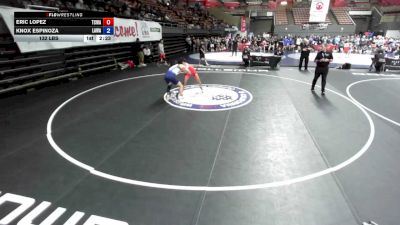 132 lbs Eric Lopez, TCWA - Tri-Counties Wrestling Association vs Knox Espinoza, LAWA - Los Angles Wrestling Association