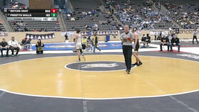 120 lbs Cons. Round 3 - Brycen Gray, Woodford County vs Prestyn Walls, Green County