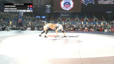 120 lbs Cons. Rd Of 64 - Kaden Sergio, Iowa vs Berdj Serrano, Nevada