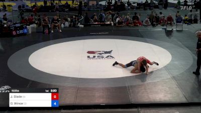 150 lbs Cons 32 #2 - Jake Glade, CO vs Dj Wince, CO