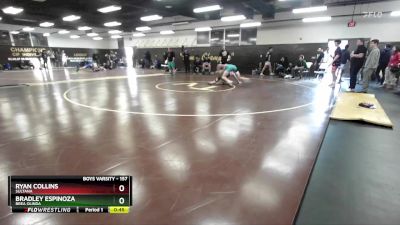 157 lbs Cons. Round 4 - Ryan Collins, Sultana vs Bradley Espinoza, Brea Olinda