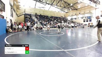 132 lbs 7th Place - Jonathan Fuller, St. Peter's Prep vs Ashton Campbell, Bethlehem Catholic