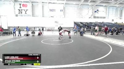 110 lbs Cons. Round 2 - Luke LeBlanc, Salem Cambridge Wrestling vs Ethan Steuber, Club Not Listed