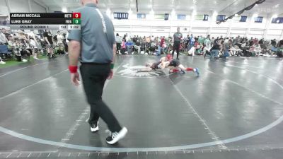 114 lbs Round Robin 1 - Abram Mccall, Metro All-Stars - HS vs Luke Gray, Freakztyle Fire N Ice - HS