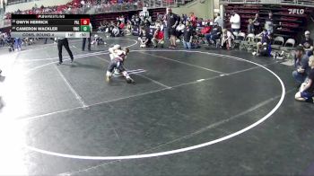 90 lbs Cons. Round 4 - Cameron Wackler, Valentine Wrestling Club vs Owyn Herrick, Palmer