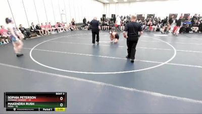 190 lbs Round 3 (3 Team) - MaKendra Rush, Mora vs Sophia Peterson, Muskego-Norway